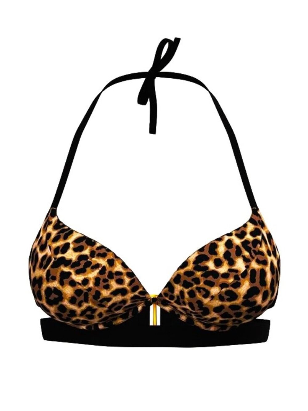 32A Victoria’s Secret Hottie Push Up Bikini Top Leopard $60 - Picture 3 of 5
